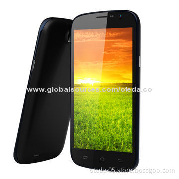 Quad-band 3G Phones, MTK6582 Quad-core 1.2GHz Processor/5.0-inchNew